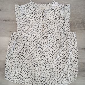 Loft Foral Peplum Shell